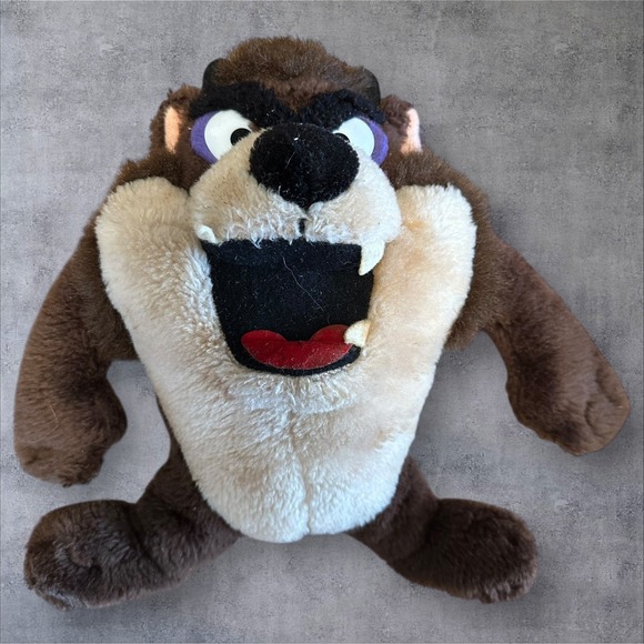 4K Company Other - LOONEY TUNES Tasmanian Devil Plush Taz 4K Company Mighty Star 1991 Korea 10 in